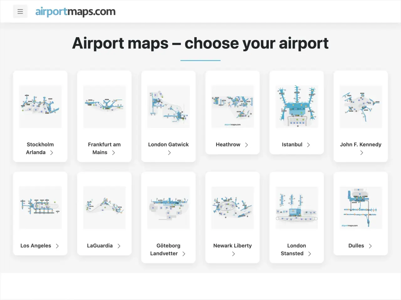 Automated airport map