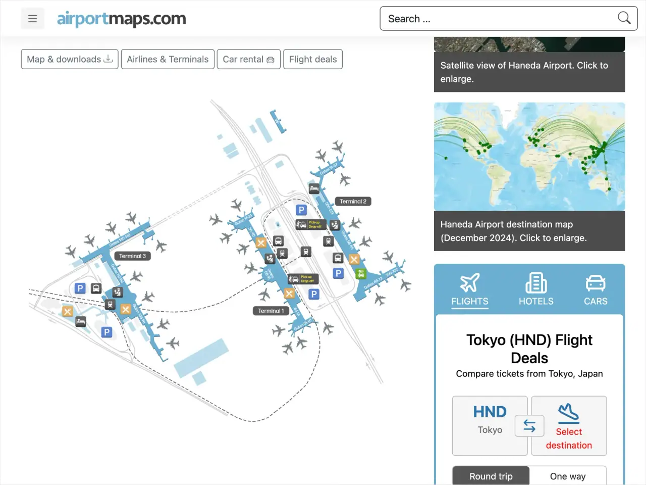Airport map production result