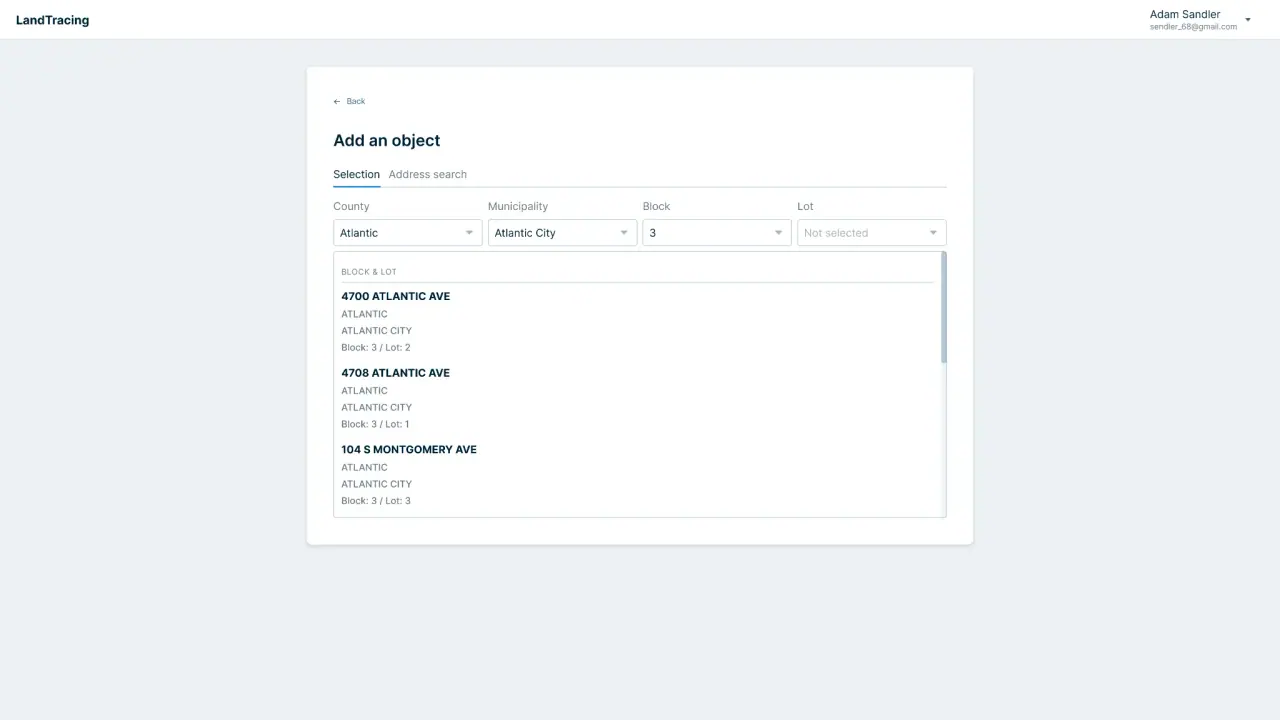 Land Certificate Automation Platform: Search, Geoprocessing, CMS — screenshot 3